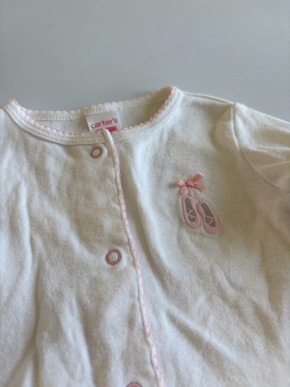 Bundle of Baby Girl Carter’s Onesies and Cardigans Size 9 Months Mint Green - Picture 6 of 16